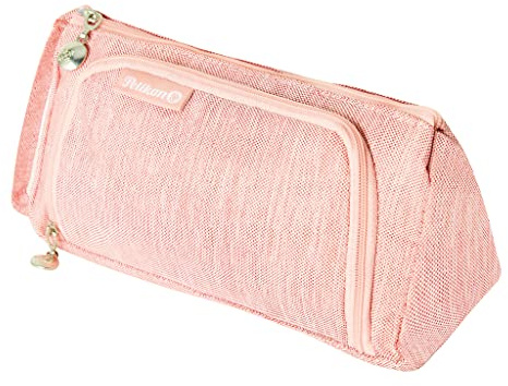 Pelikan Federmäppchen, Faulenzer Homeoffice rose im Canvas Look, mit 2 Fächern