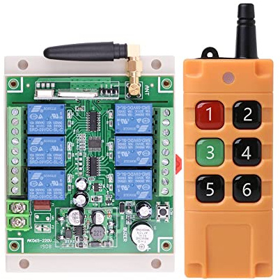 300m DC12V 24V 36V 6CH 6 CH Industrial Wireless Remote Control LED Light Switch Relay Output Radio RF Transmitter 433 MHz Wireless Remote Control LED Light Switch Relay