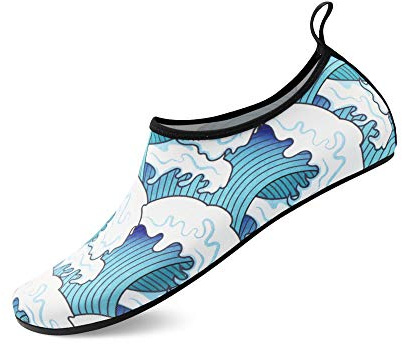 North Bund Chaussures Aquatiques pour Homme Femme Séchage Plongée Rapide Piscine Natation Chaussettes Antidérapant Pieds Nus Chaussons Aqua Aquatique Unisexe Chaussure de Plage Surf Yoga Eau Sport