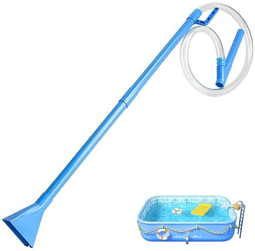 Pool Vacuum Cleaner | Fish Tank Cleaner Vacuum,Reusable Swimming Pool Spa Jet Vacuum Cleaner for Above Ground/Inflatable Pool, Hot Tub, Pond, Spa, Lake, Fountain Rianpesn