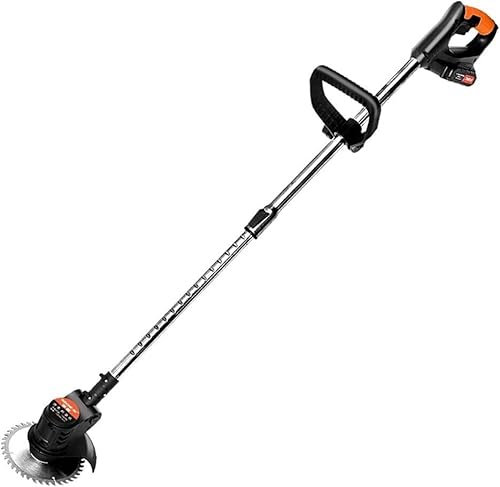 KOHARA Tosaerba a Batteria Tosaerba Domestico Multifunzionale Manuale Tosaerba Elettrico Regolabile Tosaerba a Ricarica Rapida (Colore : Rosso, Dimensioni : Battery*1)