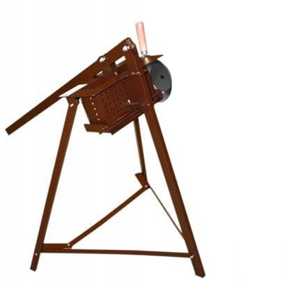Generisk manuell briketteringspress, briketteringsmaskin, briketter, papper, träflis, ECO