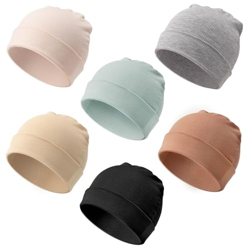 DRESHOW Neugeborenes Baby Mütze Hut Beanie Bekleidung Unisex Infant Hut Kindergarten Mütze Baby Jungen Mädchen 0-3 Monate