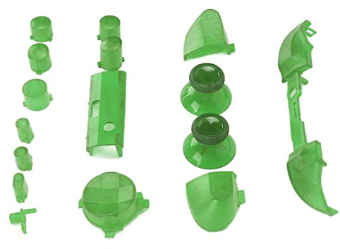 Generic Kit Mod Pulsanti Completi per Serie X S, Design Confortevole e Affilato, Modulo Trigger di Ricambio per Giocatori, Materiale ABS Resistente, Set da 12 Pezzi (Verde trasparente)