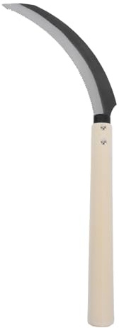 LIGHTAOTAO Hoz para Cortar Arroz con Hoja Dentada de Acero al Carbono y Mango de Madera, Herramienta Pequeña Adecuado para Tareas Agrícolas y Jardinería