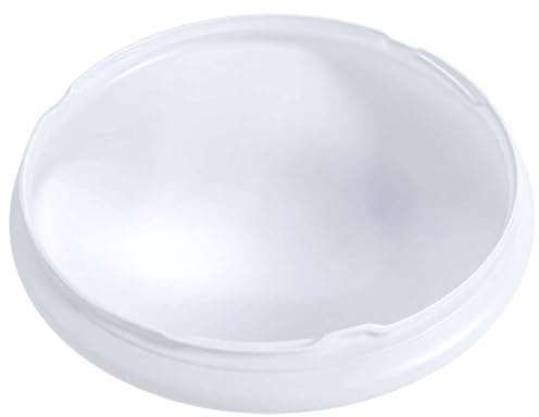 Globe de remplacement pour ventilateur de plafond, résistant aux chocs, en acrylique blanc, à visser.