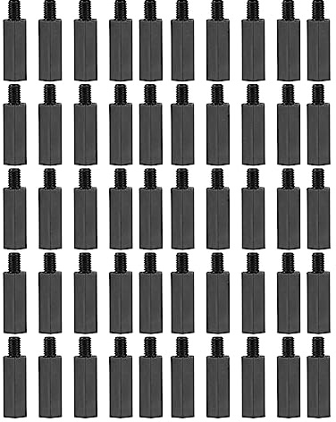 YOKIVE 100Stk M3 Abstandshalter Schrauben Nylon Sechskant PCB Schwarz | Abstandshalter, Mit Hohe Isolierung Effekt Behalten Höhe Einheitlich Toll, Für Hauptplatine, 20mm+6mm
