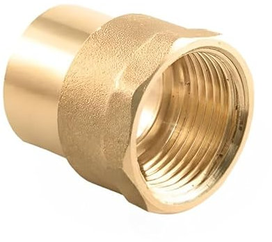 15mm x 1/2 Solder Ring Female Iron Adaptor (Known as Solder Ring Fittings/pre soldered Copper Fittings Also/Plumbing Supplies Also Available in 15mm, 22mm, 1/2 Inch BSP and 3/4 Inch BSP)