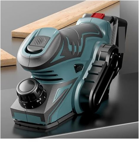 Machine de découpe de rainures murales électriques Raboteuse électrique sans fil 13000 tr/min, avec clé, Mini raboteuse portative sans balais, outil électrique de coupe du bois Pour briques, marbres,