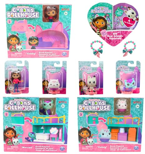 Gabbys dockhus figur- och leksetpaket – (uppsättning med 8)