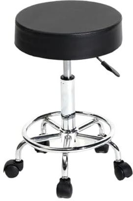 UALXPAO Tabouret Roulant Tabouret Roulant réglable en Hauteur, pivotant et, for Massage, Tatouage, Spa, Salon