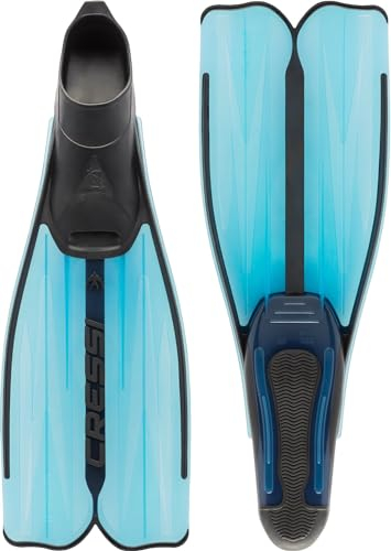 Cressi Rondinella, Pinne da Nuoto, Unisex - Adulto, Blu/Acquamarina, 39/40