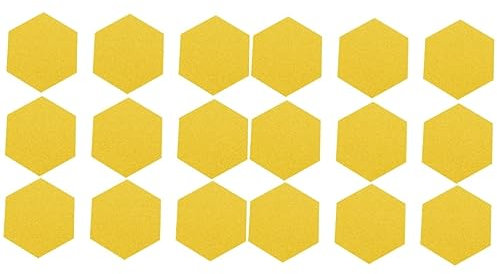 SHINEOFI 24 Stk Filz Hintergrund Wandaufkleber gerahmte Memotafel große Korkplatten für Wände Wandplatte schwarzes Brett Pinnwand aus Filz Filz-Sechseck-Fliesenbrett Mit Box gefühlt rahmen