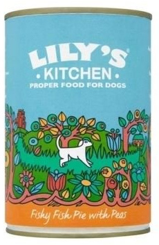 Lilys Kitchen Fishy Fish Pie with Peas (Wet Dog Food) 400g (Pack of 2)
