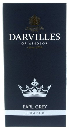 DARVILLES of WINDSOR - 50 x EARL GREY Black Tea Teabags - Importers, Blenders & Packers of Fine Teas & Infusions since 1860 - (1 box of 50 loose teabags)