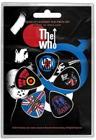 Rock Off Gitarrenplektrum-Set Plectrumset # 2 Pete Townshend Mehrfarbig für Gitarre