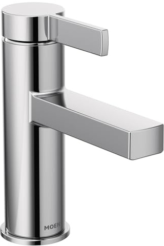 Moen 84774 Beric One-Handle Single Hole Bathroom Faucet with Drain Assembly, Chrome