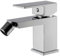 VALAZ Rubinetto Bidet Cromato | Miscelatore Lavabo Bagno Acqua Fredda e Calda, Risparmio Acqua | Installazione Facile e Veloce | Ottone, Inossidabile, Elegante, Quadrato, Serie Segura
