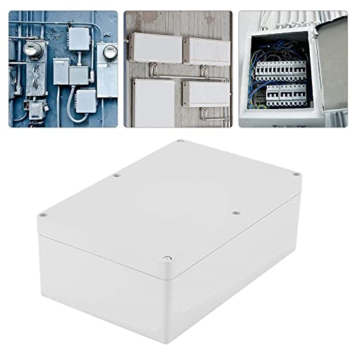 LANTRO JS Verteilerdose Außen Wasserdicht Anschlussdose Aufputz IP65 ABS Verteilerdose Aufputz DIY Anschlussbox 230x150x85mm Hellgrau