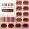 HQDA 12 Colors Matte Liquid Lipstick Set Velvety Lip Gloss Lip Kit Waterproof Long Lasting Wear Durable Nude Lip Gloss Beauty Cosmetics Gift Box Set (Set A), Pack Of 1