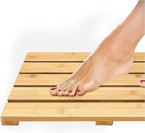 Tapis de bain en caillebotis en bambou, tapis de douche en bois, tapis de douche de bain Tapis de salle de bain en bambou for une utilisation intérieure ou extérieure personnalisable ( Size : 70x120cm