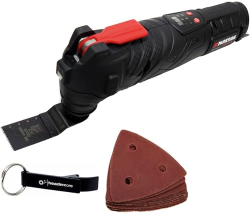 HEADNMORE® Bundle - PARKSIDE PERFORMANCE® 12V Akku Multitool PPMFWA 12 A1 + HEADNMORE® Schlüsselanhänger (ohne Akku)