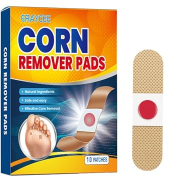 Wart Removal Patches, 10 Pieces, Wart Plaster, One-Step Wart Removal Pads, Hand, Foot and Plantar Wart Remover