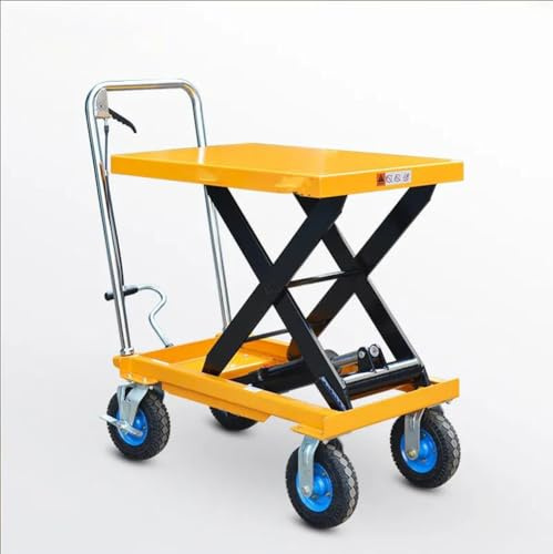 Carrello elevatore idraulico – Carrello multifunzione portatile durevole per il trasporto – Tavolo sollevatore idraulico pieghevole design