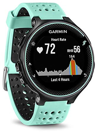 Garmin Forerunner 235 - Reloj con pulsómetro en la muñeca, Unisex, Color Negro y Azul electrico, Talla única