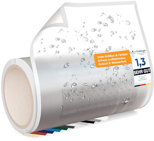 Flickly® Pool Reparatur Flicken selbstklebend | robust & wasserfest | Poolfolie, Whirlpool, Luftmatratze & Wasserplane reparieren | Vorratspack | 2,5 m x 200 mm | Transparent