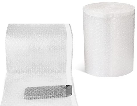 Bubbelkudde wrap påsar, Pacific Mailer 18 x 18 cm totalt 50 paket självtätande bubbelpåse påsar rulle för packning, frakt, förvaring, flyttning [klar]