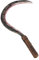 STYLEX Realistic Foam Weapons Halloween Cosplay Fancy Dress Props Accessories (Sickle Knife), Silver, Brown, Grey (Grau Grau), Real Red (t_546)