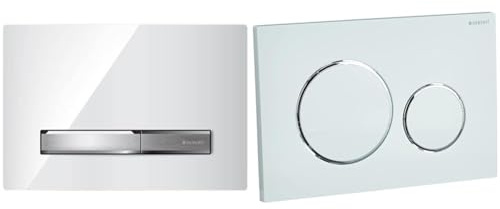 Geberit Betätigungsplatte Sigma 50 & Betätigungsplatte Sigma 20 (Betätigung von vorne, Drückerstangen schallgedämmt) 115.882.KJ.1