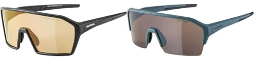 ALPINA RAM Q-LITE V - Selbsttönende, Bruchfeste & Beschlagfreie Sport- & Fahrradbrille & RAM HR Q-LITE
