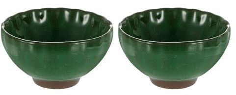 QUARKZMAN 2 Piezas de Cuenco de Matcha Japonés 4.23Oz Juego de Té Gong Fu Tradicional Taza de Mate de Cerámica Japonesa sin Asa Taza Grande de Porcelana para Té Matcha Café Bebidas, Verde