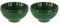 QUARKZMAN 2 Piezas de Cuenco de Matcha Japonés 4.23Oz Juego de Té Gong Fu Tradicional Taza de Mate de Cerámica Japonesa sin Asa Taza Grande de Porcelana para Té Matcha Café Bebidas, Verde