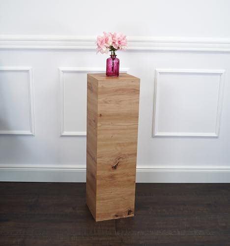 freeroom24, Blumensäule, Säule, Dekosäule, Podest, Ilja, Artisan Eiche, verschiedene Größen, (20x20x30cm)