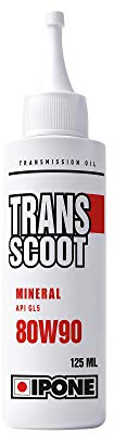IPONE - Olio trasmissioni per scooter - Transcoot - 125 ml - Limita l'attrito - Durata della trasmissione - Pronto all'uso