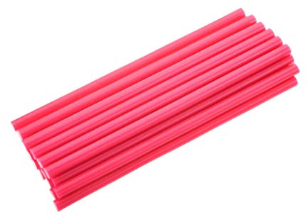 Othmro Lot de 20 bâtons de colle chaude de 24,9 cm de long et 1,1 cm de diamètre Bâtons de recharge pour pistolet à colle chaude Bâtons de colle adhésifs multiusages à double température (rose