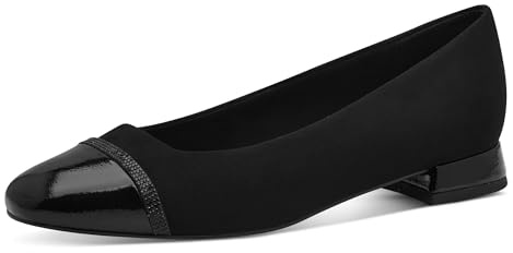 Marco Tozzi Ballerine da Donna, 2-22117-44, Nero, 39 EU, Nero, 39 EU