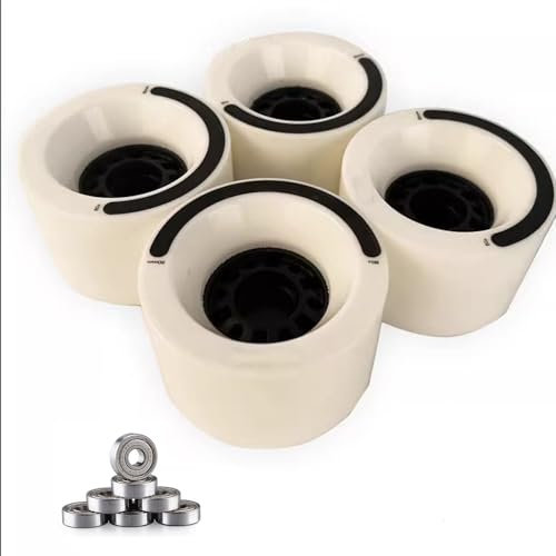 ANWEALTH 4er Pack Skateboard Räder 80 mm Downhill Longboard Räder elektrische Skateboard Räder hohe Geschwindigkeit maximaler Grip sanfte Fahrt Lange Haltbarkeit