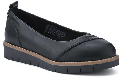 Pavers Wide Fit Chunky Pumps - Black Size 6