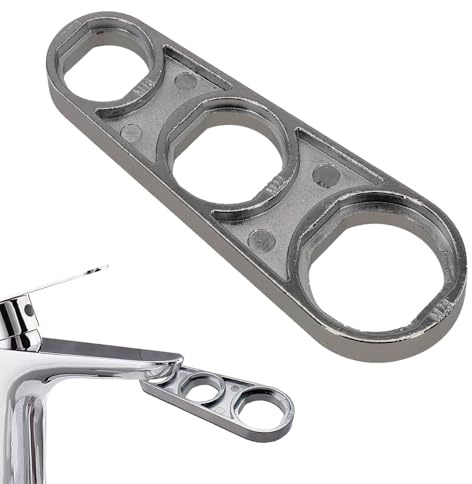 FEZTGVOFA Tap Wrench Tool, Sink Tap Spanner, Multifunctional Faucet Aerator Key, for Kitchen Sink Bathroom Shower Water-Faucet Parts Repair Installation Spanner