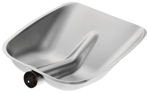 DIYEAH Pala da Neve Multifunzionale in Acciaio Inox Leggera per Rimozione Neve Fango e Sabbia Paletta per Alimentazione Pollame e Pulizia Esterni