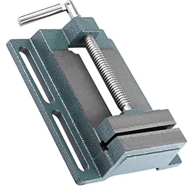 OPPWONG 4 Inch Cast Iron Heavy Duty Drill Press Vice, Machine Vise with Heightened Widened Jaws, Ideal for Milling, Drilling & Machinery Maintenance