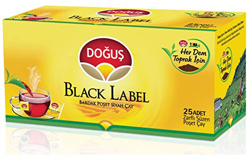 Dogus Black Label - Té negro turco (25 unidades)