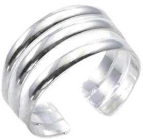 Silverly Anelli per le Dita dei Piedi per le Donne | Anello Regolabile per Dita dei Piedi a Tripla Fascia Midi | Anelli in Argento Sterling 925 per Donna | Anello Multibanda