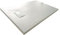 Piatto Doccia H.2,6 cm In Vetro-resina SMC Effetto Pietra Stone Ardesia Piletta Doccia Inclusa (70x160 h 2.6cm, Bianco)