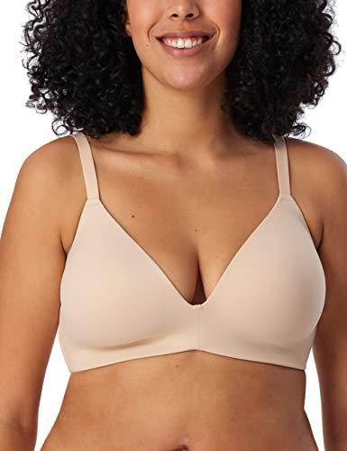 Schiesser Damen BH gepaddet ohne Bügel - Invisible Soft, sand_166568, 75B