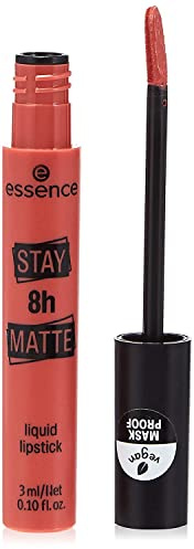 essence STAY 8h MATTE liquid lipstick, flüssiger Lippenstift, Nr. 03 Down To Earth, pink, mattierend, langanhaltend, matt, farbintensiv, intensiv, ohne Alkohol, Nanopartikel frei, 3 ml